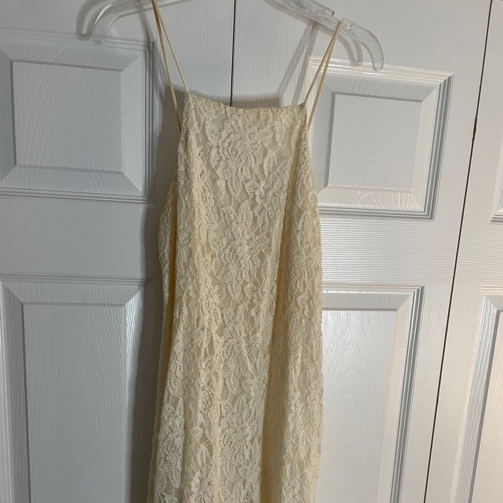 Lace mini dress
